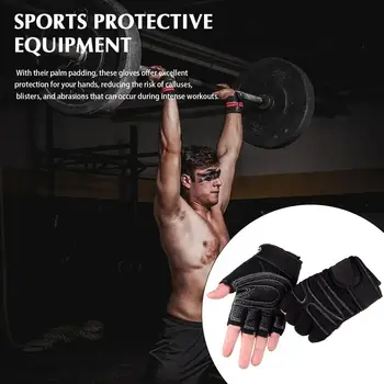 Тренировъчни ръкавици Ударопоглъщащи дишащи ръкавици Спортна екипировка Вдигане на тежести Спортна тренировка Защитни ръкавици Маншет M3Q3