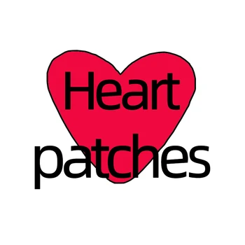 Fashion Heart Cartoon Iron Patches Бродирани термоадхезивни маркови лепенки за дрехи тениски Значки за шапки Аксесоари Patch