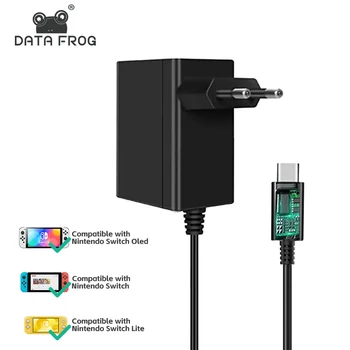DATA FROG адаптер зарядно устройство съвместим-Nintendo превключвател ЕС / САЩ щепсел за NS превключвател Lite / OLED контролер аксесоари за зареждане