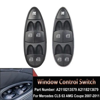  Автомобилен електрически регулатор на прозореца Превключвател за повдигане на бутони Нов 2118210058 за Mercedes Benz E-Class W211 2003-2008 с подсветка