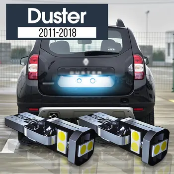 2pcs LED регистрационна табела светлина лампа Canbus аксесоари за Renault Duster 2011 2012 2013 2014 2015 2016 2017 2018
