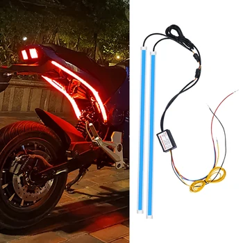 Сканиране на мотоциклети Течащ водоустойчив декоративен LED за Z 900 аксесоари Ktm 1190 Adventure Cbr1000Rr Hornet Tracer 900 Gt
