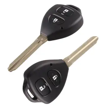 2 бутон дистанционно ключ черупка случай за Toyota Corolla с TOY43 острие Fob ключ капак