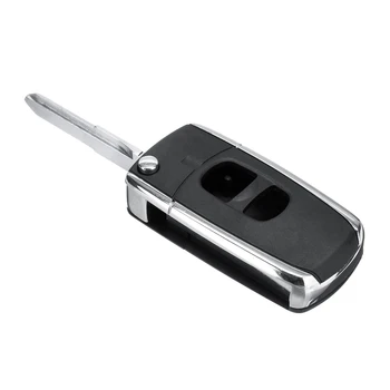 2 бутона Дистанционно флип сгъваем калъф за ключ за кола Неизрязан празен нож Замяна за 2 3 5 6 MX-5 -8