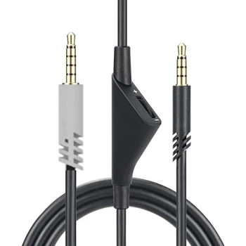 Качествен кабел за слушалки за A40 A30 A10 кабел за слушалки с вграден контрол на обемите позлатен 3.5MM конектор 6.5ft P9JB