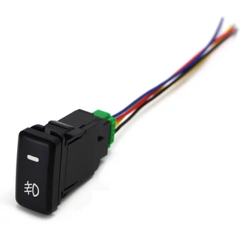  Auto Retrofit Switch водоустойчив превключвател за превключване Превключвател за фар за мъгла с 4 линия за бяла светлина