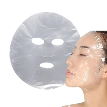 Пластмасово фолио за свежо поддържане на лицето Салон за красота Насърчаване на продукти Абсорбционна маска Ултра тънка хартия за грижа за кожата 100pcs / lot
