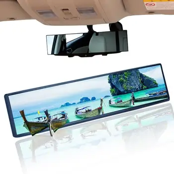 Широко огледало за автомобил Огледало за обратно виждане Сляпо панорамно огледало за обратно виждане Универсално огледало против отблясъци Широкоъгълно огледало за камиони SUV