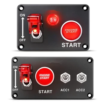 090E Auto Car Stop Button Запалителна светлина Превключващ панел за камион 12V 40A