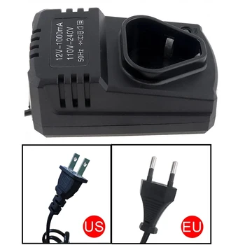 12V DC US / EU Li-Ion акумулаторно зарядно устройство подкрепа 110-240V литий за електрически бормашина гаечен ключ чук отвертка инструменти