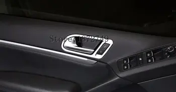  аксесоари от неръждаема стомана за Volkswagen Tiguan 2011-2014 Сребърна интериорна дръжка за врата Декорация на рамката на купата,
