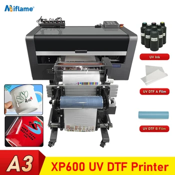 2 в 1 UV DTF принтер за Epson Dual XP600 печатащи глави многофункционални релефни UV стикер принтер UV DTF печатна машина