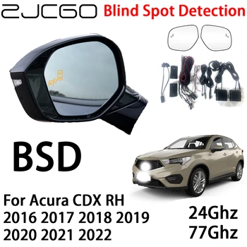 ZJCGO Car BSD радарна предупредителна система Blind Spot Detection Предупреждение за безопасно шофиране за Acura CDX RH 2016 2017 2018 2019 2020 2021 2022