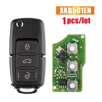 За Xhorse XKB501EN Универсален проводник Remote Key Flip Fob 3 бутона за VW B5 тип за VVDI Key Tool