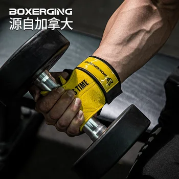 1 чифт телешка вдигане на тежести тренировъчни ръкавици Защита на дланите Анти-пашкул Носене на мряна Хоризонтална лента Фитнес фитнес оборудване