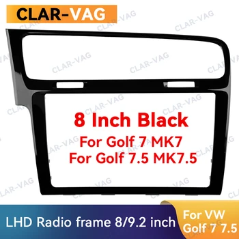 8 инча / 9.2 инча MIB радио рамка панелни плочи декоративна рамка за VW Golf 7 MK7 Golf 7.5 MK7.5 MIB пиано черно въглеродни влакна