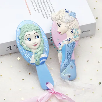 Disney Frozen Comb за момичета Принцеса Мини Маус Четки за коса Грижа за косата Бебе Момиче Грижа Мики Детски подарък Коса