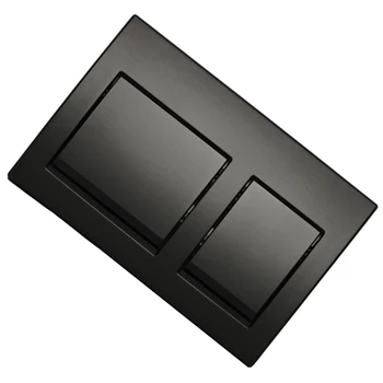 Черен хром Dual Flush Plate Cm Пластмасови Chrome Dual Flush Flush Plate ALPHA Цвят Flush Plate За Monitor Забележка