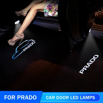 2Pcs LED автомобилни врати светлини лазерен проектор лампа за Toyota Prado 150 J150 LC150 2009 2010 2011 2012 2013 2014 2015 2016 2017-2022