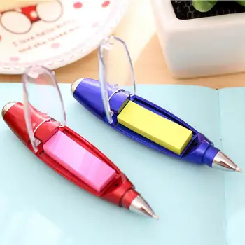 Дълготрайна писалка за писане с ремък / лепкава бележка Лесна инсталация Модерна многофункционална 1.0mm LED химикалка