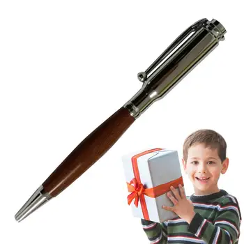 Джобна химикалка джобна метална писалка за мъже със страничен клип дървена химикалка прибираща се писалка колега училище подарък