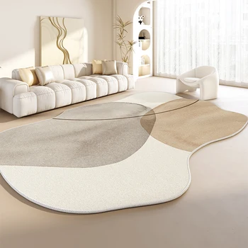 Неправилна декорация на хола плюшен килим японски стил килими за спалня удебелени против хлъзгане мат Начало специална форма килим