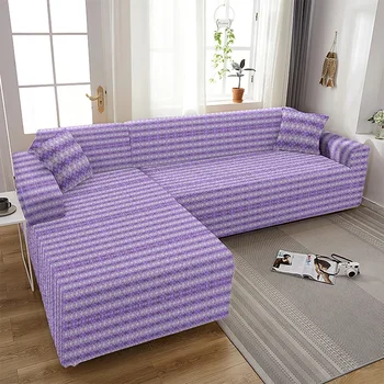 Виолетов ол инклузив диван капак диван капак стол протектор плътен цвят диван седалка възглавница капак диван покрива за хол