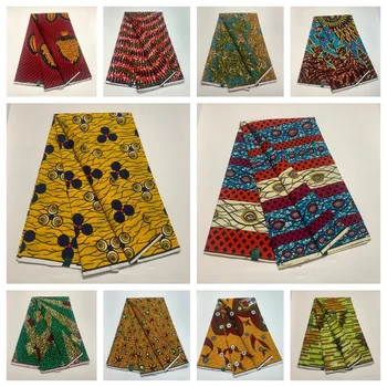 Ankara Wax Fabric 2023 Висококачествена африканска восъчна печатна тъкан 100% памук Мека африканска гарантирана истинска истинска восък за рокли