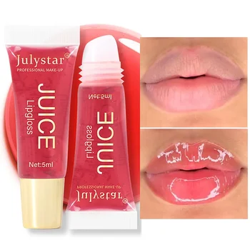 New Jelly Mirror Lip Glaze Waterproof Long-lasting Moisturized Repairy Reduce Lips Fine Line Lip Oil Питателна грижа за устните