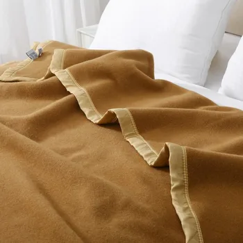 100% вълнени одеяла 1.5 * 2/1.8*2/2*2.3m руно одеяло спящ топъл утешител за зимни възрастни деца спално бельо офис пътуване