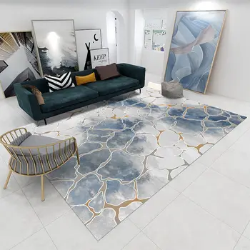 Модерни абстрактни килими за хол 200x300 Light Luxury Home Decoration Bedroom Decor Floor Mat Washable Large Area Rugs