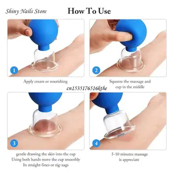 Вакуумна чаша топка стъклена чаша изключва влага антицелулитен масаж за грижа за кожата Dropship