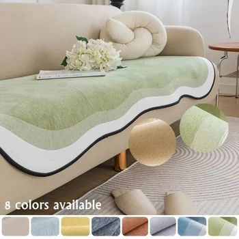 Chenille Fabric диван възглавница за хол специална форма нехлъзгащ диван капак ъгъл диван кърпа седалка подложка дома защита капак