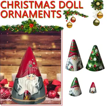 5pcs/set Руски кукли за гнездене Сладки гноми джуджета стифиране кукла 5 пакет Коледа малки орнаменти подарък