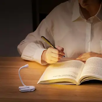  регулируема лампа за проучване на кабинета мини книга LED защита на очите четене нощна светлина спалня четене акумулаторна книга светлина