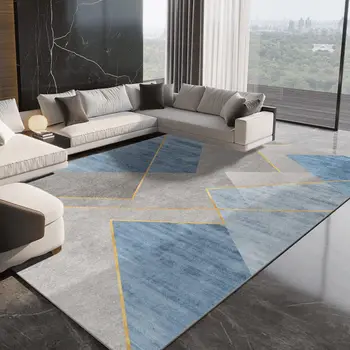 Nordic стил геометрични килими за декорация на хол килими за спалня декор килим миещи килим сгъсти подови постелки за дома