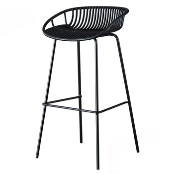 7 цвята скандинавски ковано желязо бар стол минималистичен модерен висок бар стол мебели светлина луксозни творчески външни столове