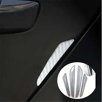 4x Carbon Fiber Car Door Edge Guard Strip Scratch Protector Anti-collision Trim Anti-rub Car Door Edge Guards Защита от формоване