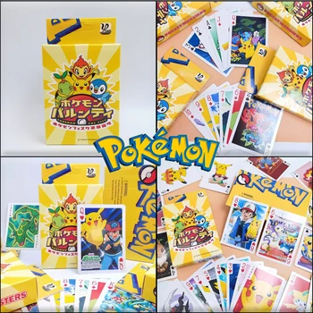 Pokemon Pikachu Игра на карти Покер игра Семейна развлекателна игра Цвят Покер костюм Водоустойчив на Card Magic Collection Подаръци
