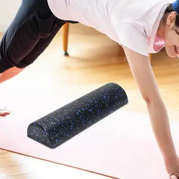 Half Round Foam Roller Yoga Column Roller, Portable Back Legs Foot Massage, Training Home Pliability Foam Half Roller Massage