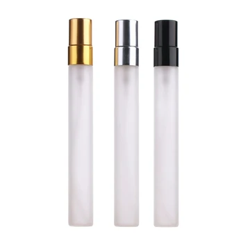 10ml матирано стъкло спрей бутилка пулверизатор парфюм мини за многократна употреба парфюм бутилка малка проба
