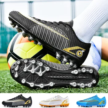 2023 Професионални футболни обувки мъжки висококачествени детски футболни клещи дишащи футболни ботуши момче ag на едро безплатна доставка