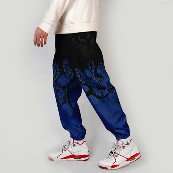 октопод Sweatpants Y2K Street Trend Фитнес Джогъри Панталони Мъже Жени Хип-хоп Танц Скейтборд Sweatpant Есен Ежедневни панталони