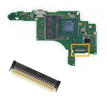 1-5PCS за Nintendo превключвател OLED LCD екран ZIF FPC лента кабел гнездо конектор клип