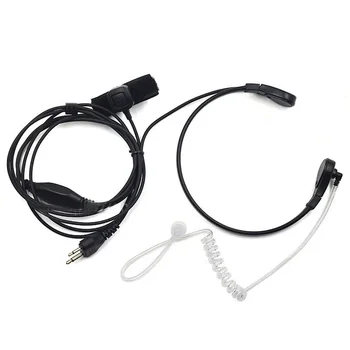 Въздушна тръба гърло слушалка PTT микрофон слушалки за ICOM IC-A4 IC-A5 IC-A3 IC-A2 IC-A110 IC-V80 IC-V8 връх VX-200 Maxon SL25 радио