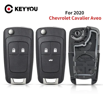 KEYYOU 1бр Безплатна доставка за Chevrolet Cavalier Aveo 2020 Fob HU100 острие нова подмяна 2/3 бутони сгъваем калъф за ключ за кола