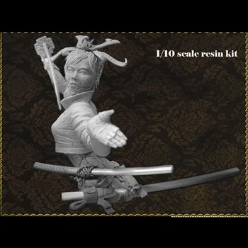 Unassambled 1/10 древен офицер ЖЕНА войник Jumper смола фигура миниатюрни модели комплекти Unpainted