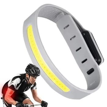 Безопасна лента за колан LED светлина водоустойчива ръка крак предупреждение маншет колоездачна светлина USB акумулаторна нощна светлина за бягане Колоездене