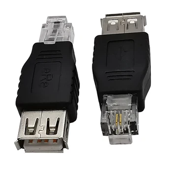 Удобен за потребителя USB 0 USB женски към RJ11 конектор Издръжливи и удобни трайни и здрави материали