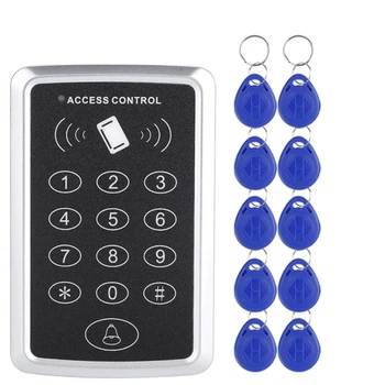 125Khz RFID контрол на достъпа клавиатура EM четец на карти Система за контрол на достъпа до врати Отварачка за заключване на вратите Система за клавиатура